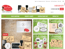 Tablet Screenshot of customstampplace.com